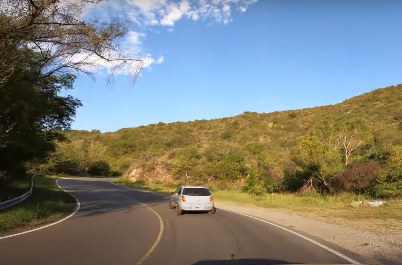 Camino de las cien curvas en Villa Carlos Paz.
