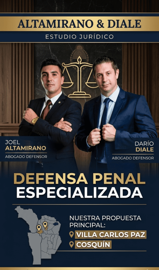 ESTUDIO JURÍDICO ABOGADOS PENALISTAS EN VILLA CARLOS PAZ COSQUIN CORDOBA ALTAMIRANO-DIALE